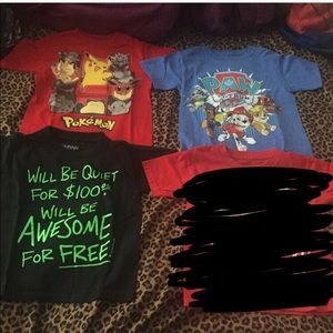 Three xs (4/5) t-shirts